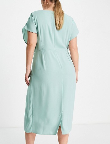 Rochie medie ASOS Curve, turcoaz