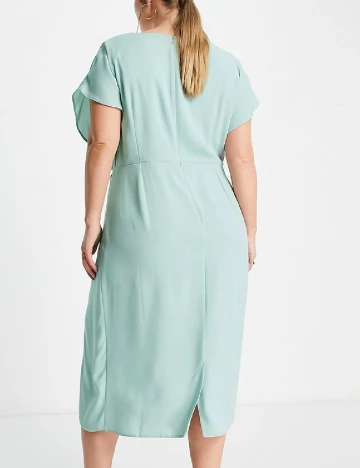 Rochie medie ASOS Curve, turcoaz