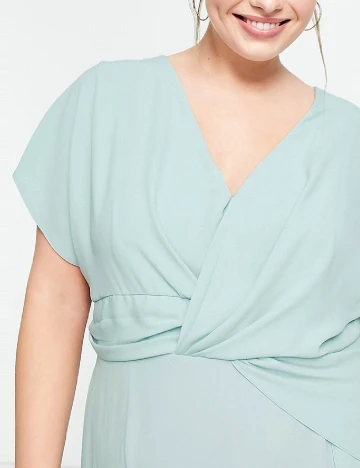 Rochie medie ASOS Curve, turcoaz