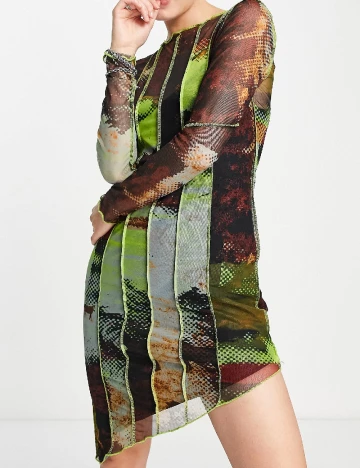 Rochie scurta Top Shop, mix culori