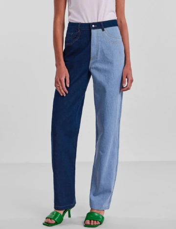 Blugi Pieces, albastru