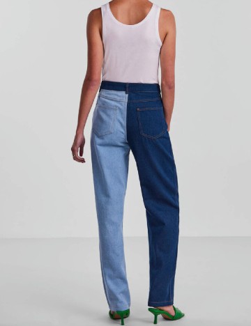 Blugi Pieces, albastru