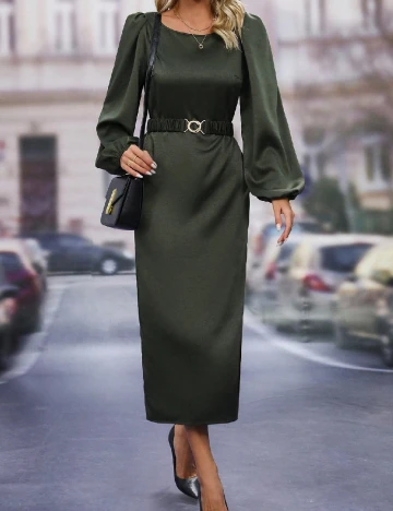 Rochie medie SHEIN, verde
