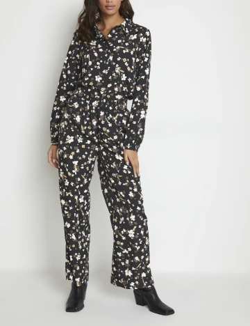 Pantaloni Kaffe, negru
