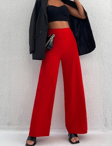 
						Pantaloni SHEIN, rosu