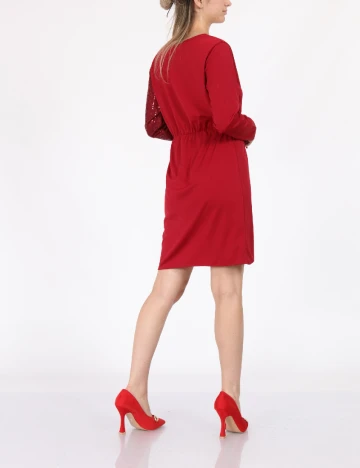 Rochie scurta Ticosa, visiniu