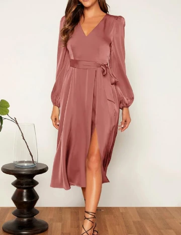 Rochie medie SHEIN, roz pudra inchis Roz