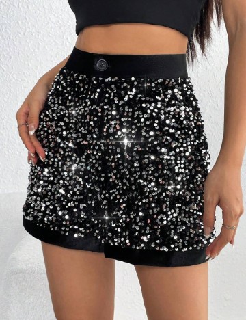 Pantaloni scurti SHEIN, negru