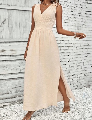 Rochie lunga SHEIN, crem