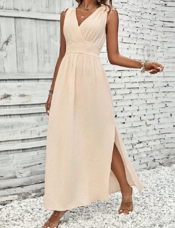 Rochie lunga SHEIN, crem
