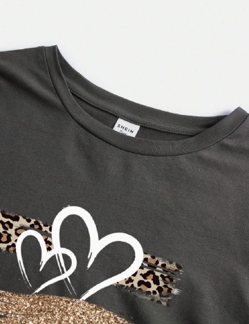 Top Shein Kids, gri