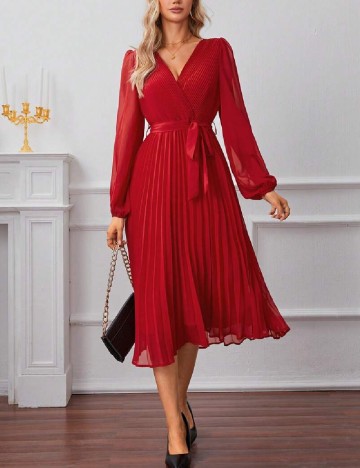 Rochie medie SHEIN, rosu