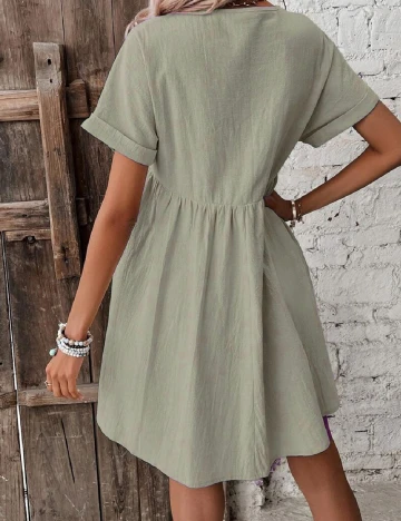 Rochie scurta SHEIN, verde