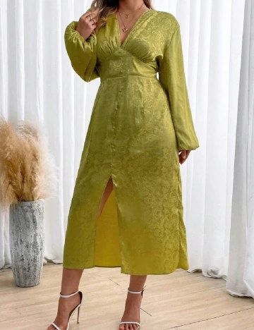 Rochie medie SHEIN CURVE, verde