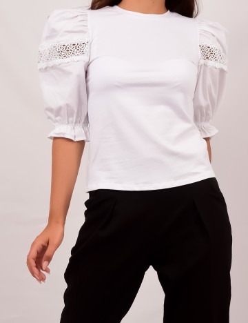Bluza Only, alb, M