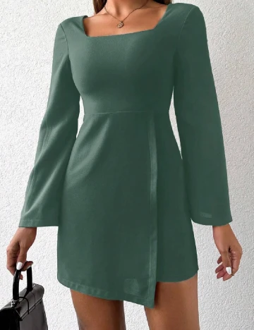 Rochie scurta SHEIN, verde