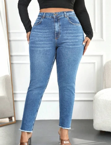 Blugi SHEIN CURVE, albastru