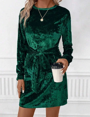 Rochie scurta SHEIN, verde