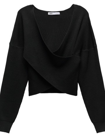 Pulover Zara, negru, M
