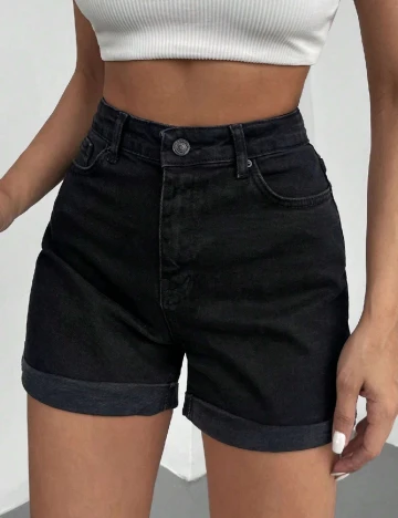 Pantaloni scurti SHEIN, negru