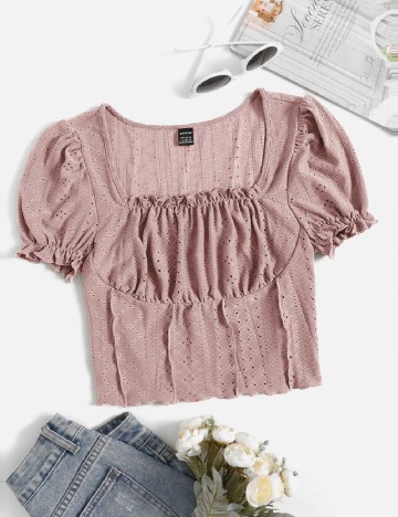 
						Top SHEIN, roz pudra