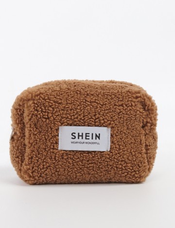 
						Geanta cosmetice SHEIN, maro
