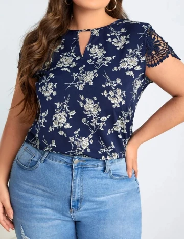 Bluza SHEIN CURVE, bleumarin