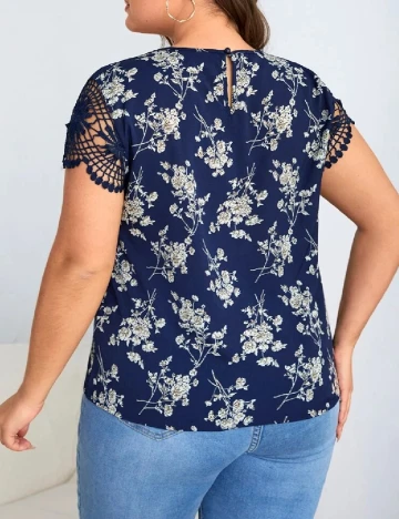 Bluza SHEIN CURVE, bleumarin
