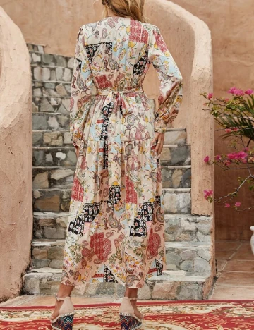 Rochie medie Anany, mix culori Maro