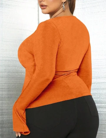 Bluza SHEIN CURVE, portocaliu