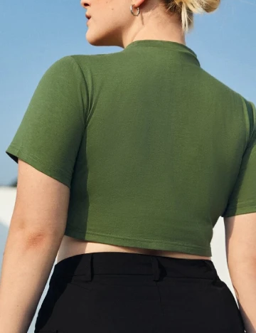 Top SHEIN CURVE, verde