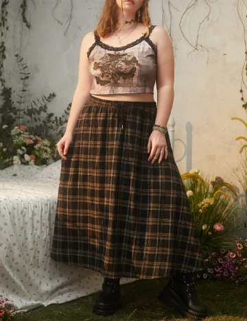 Top Romwe Plus Size, maro