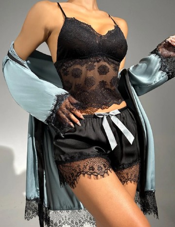 
						Pijama SHEIN, negru