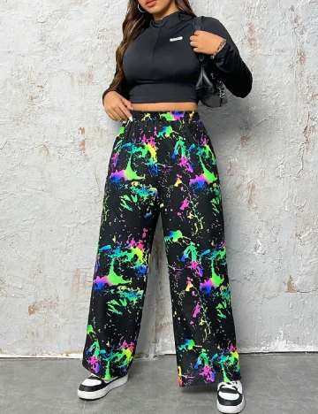 Pantaloni SHEIN CURVE, negru