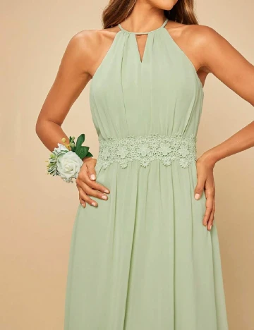 Rochie lunga SHEIN, verde Verde