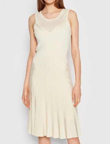 Rochie medie Marciano Guess, ecru