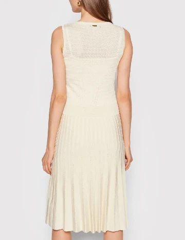 Rochie medie Marciano Guess, ecru