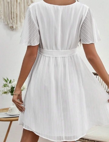 Rochie scurta SHEIN Maternity, alb