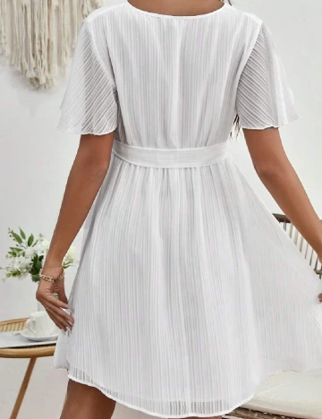 Rochie scurta SHEIN Maternity, alb