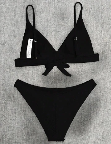 Costum de baie SHEIN, negru Negru