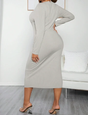 Rochie medie SHEIN CURVE, gri