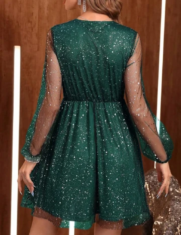 Rochie scurta SHEIN, verde