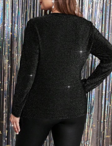 Bluza SHEIN CURVE, negru