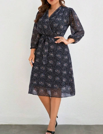 Rochie medie SHEIN CURVE, negru
