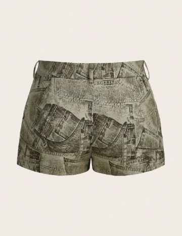 Pantaloni scurti Romwe, verde