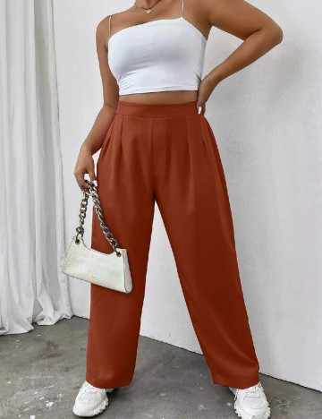 
						Pantaloni SHEIN CURVE, maro