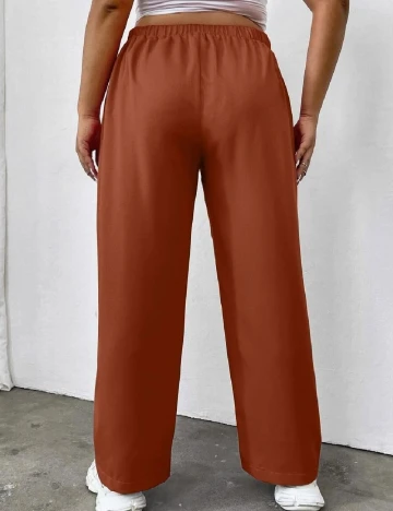Pantaloni SHEIN CURVE, maro