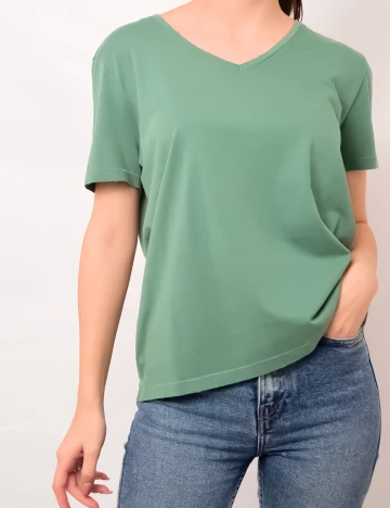 Tricou Only, verde, M