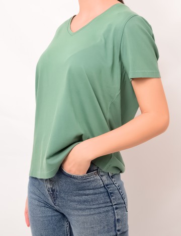 Tricou Only, verde, M
