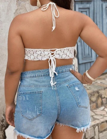 Top SHEIN CURVE, alb
